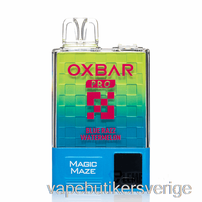Vape Sverige Oxbar Magic Maze Pro 10000 Engångsblå Razz Vattenmelon - Pod Juice